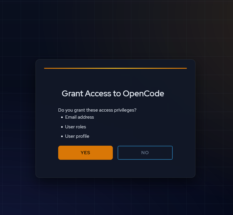 Grant access to OpenCode